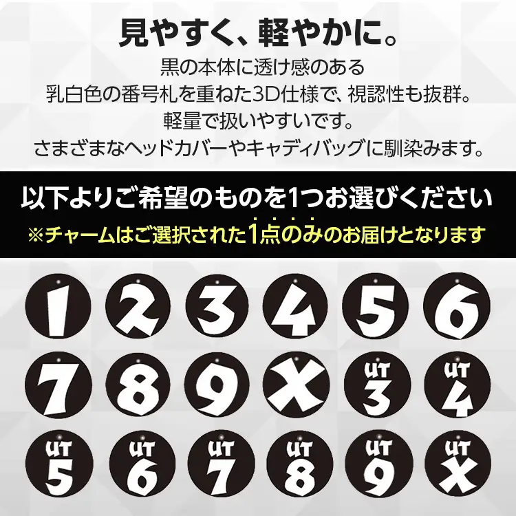 ナンバーチャーム  3Dナンバーチャーム 数字が選べる メール便（ポスト投函）  ナンバーチャーム