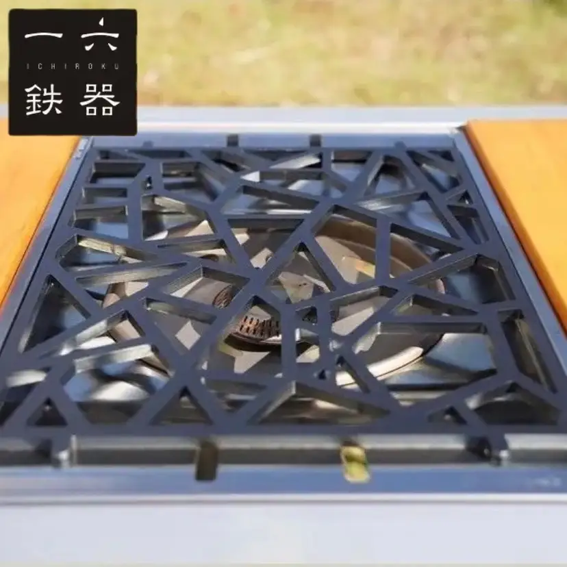 一六鉄器 フラットバーナー五徳 | 五徳 鉄 鉄製 無骨 調理器具 キャンプ バーベキュー アウトドア 鉄ギア