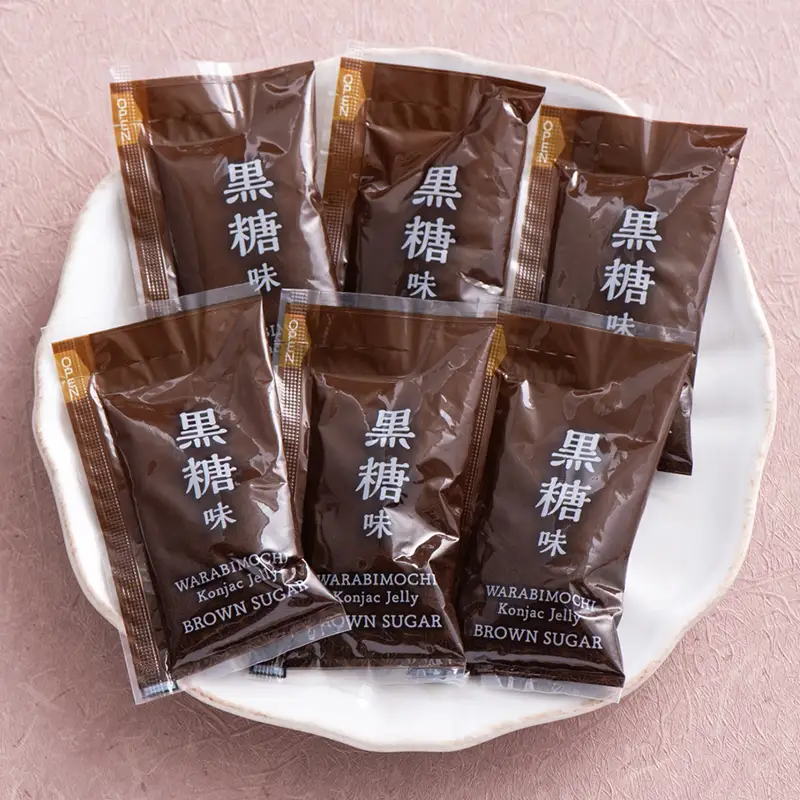 【夏季限定】 ぷるもちわらび餅風ゼリー 梅・黒糖 (20g×6個×12袋入×各1箱) F21E-548