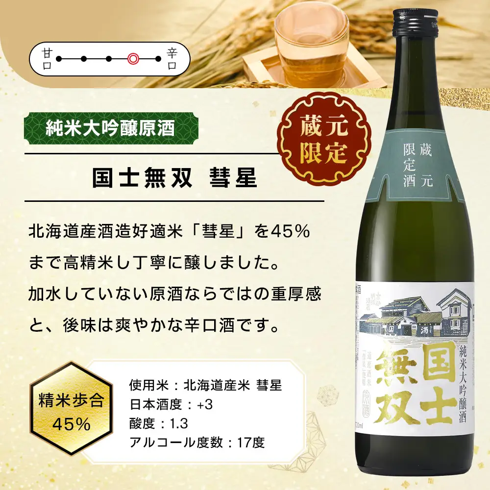 【ふるさと納税限定セット】　高砂酒造「限定酒３種」飲み比べ 各720ml 日本酒 日本酒 _05886