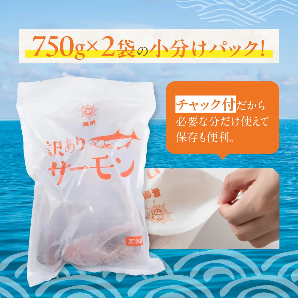 【訳あり 】サーモン 輪切り 1.5kg | サーモン