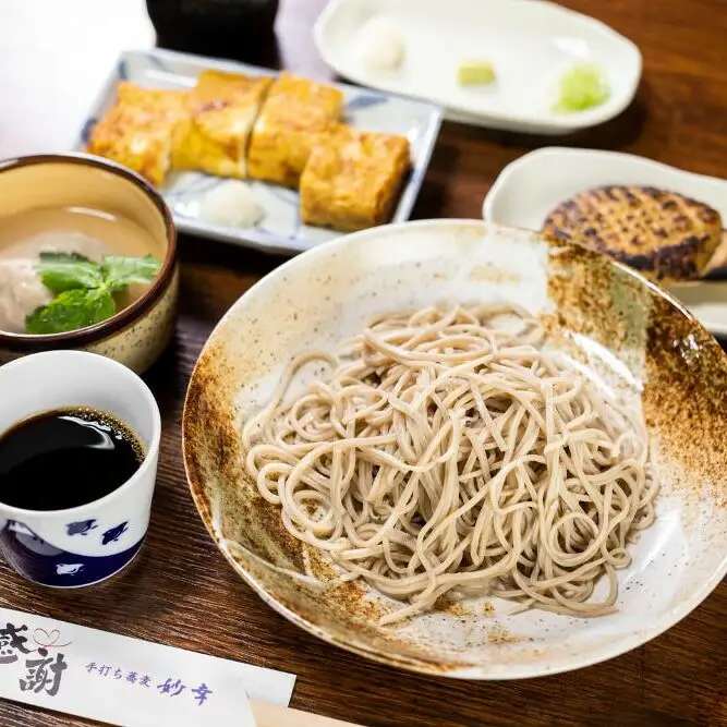 お蕎麦のコース料理食事券 3名様 手打ちそば 白川郷 8割そば[S009]