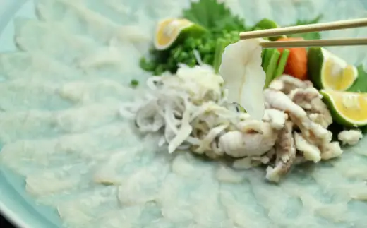 養殖＆天然とらふぐの贅沢食べ比べ！とらふぐ刺しふぐ鍋セット（6～8人前）［冷蔵］臼杵湯の里