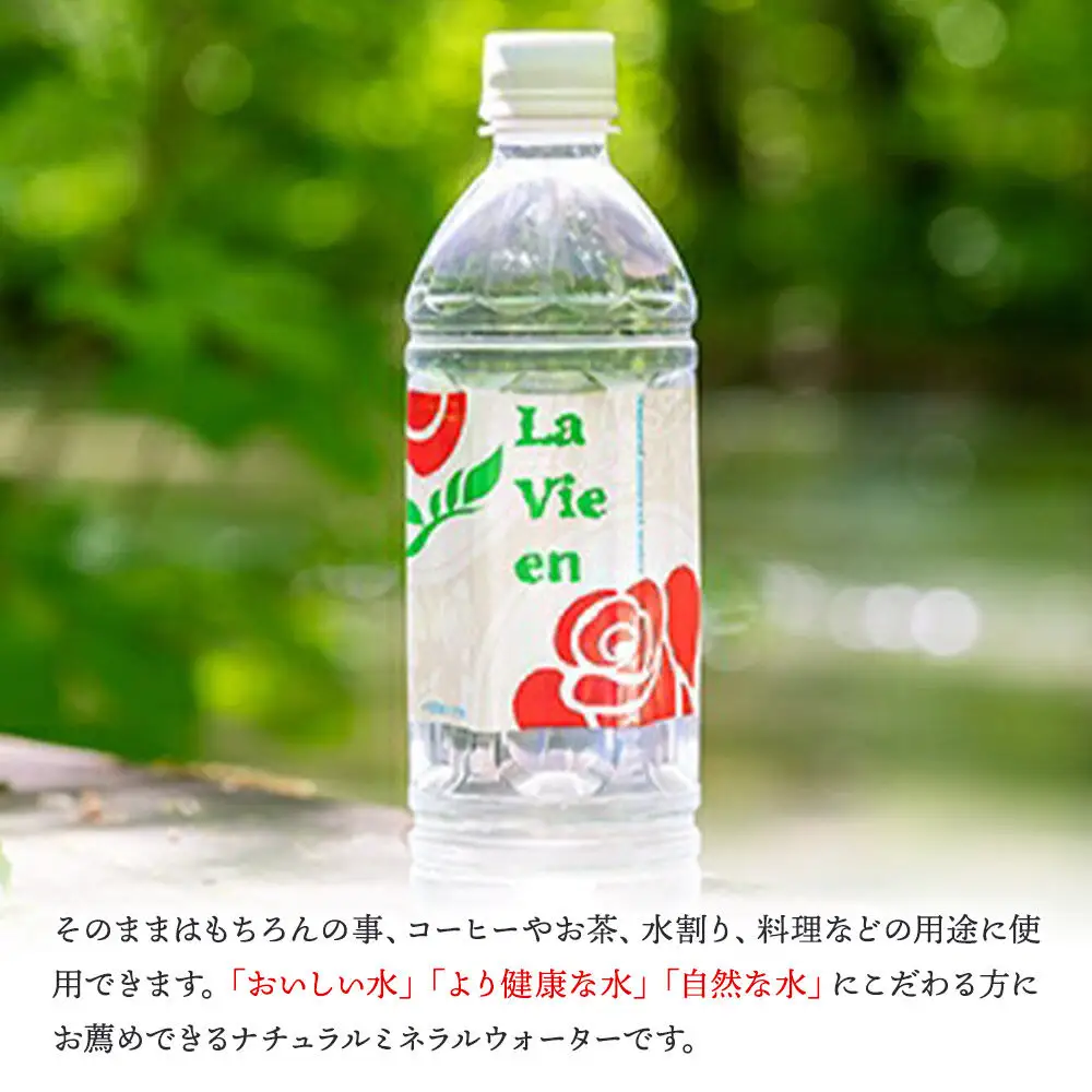 《定期便6ヶ月》 天然シリカ水ラビアン ミネラルウォーター 500ml×24本（1箱）青森県十和田市