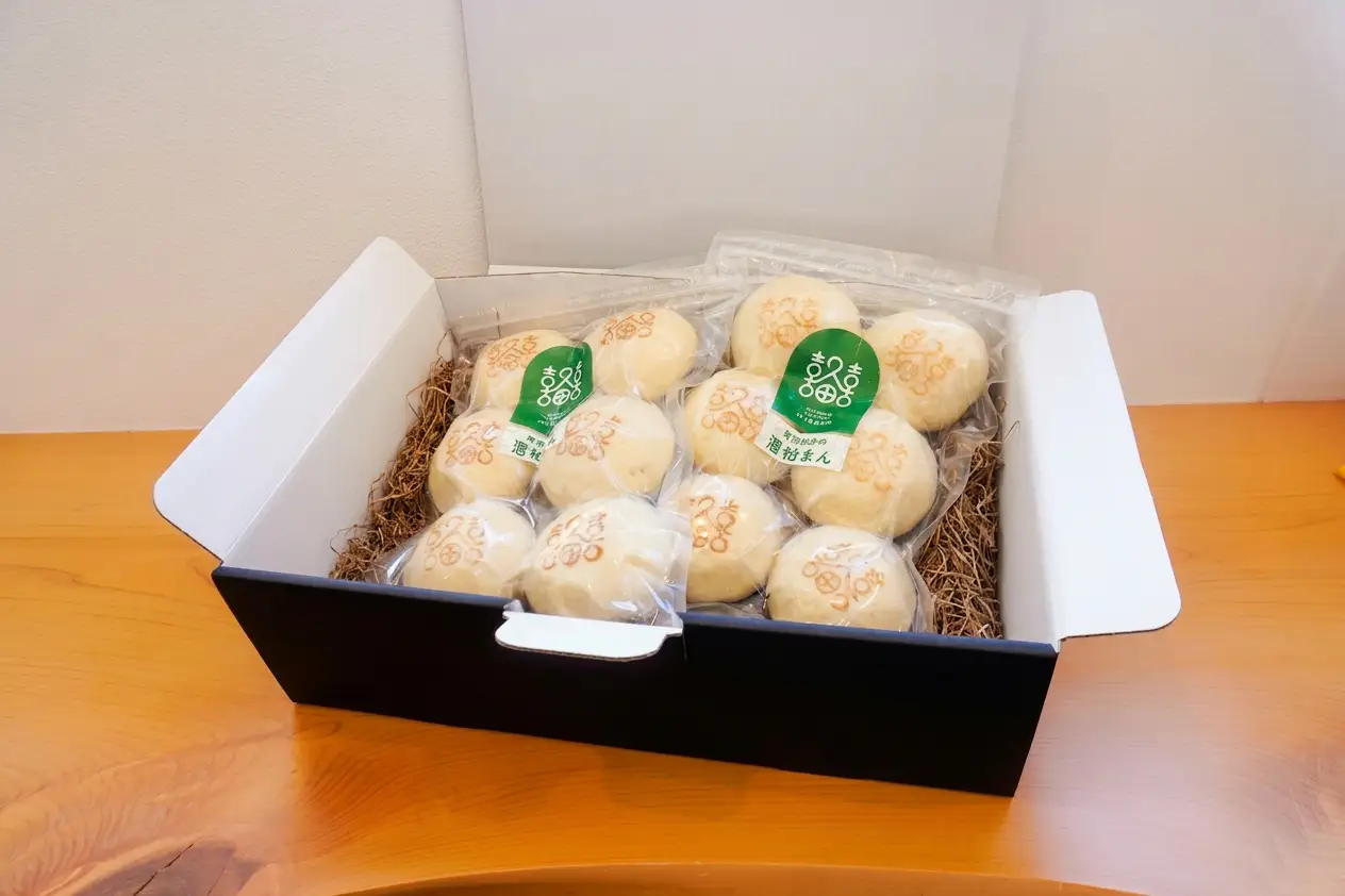 常滑市の酒蔵「澤田酒造」の酒粕使用！酒粕まん 12個｜中華まん 冷凍食品 常滑市