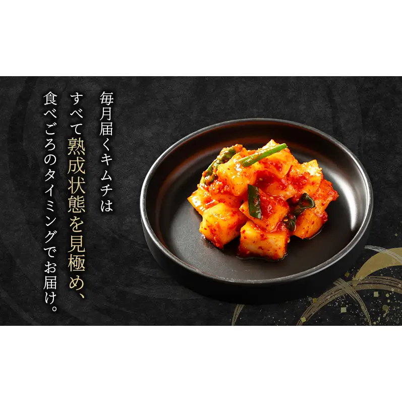 本場韓国キムチ定期便！ 12ヵ月 定番の人気3種+おすすめ1種 キムチ おつまみ 韓国食材 韓国料理 静岡県 袋井市