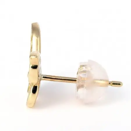 K18YG 蝶々ダイヤモンドピアス　0.20CT　E297DI-Y【配送不可地域：離島・沖縄県】【1748726】