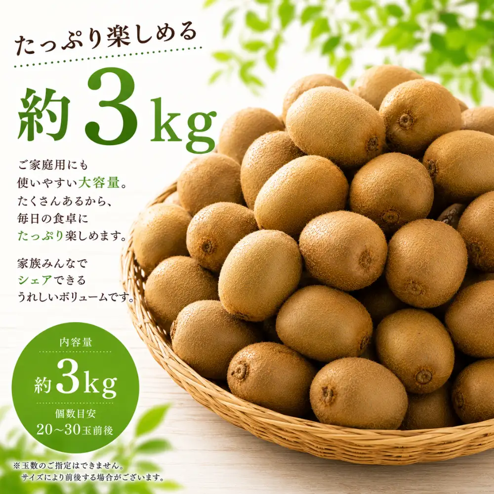 【ふるさと納税】＜先行予約受付中！2027年1月以降順次発送予定＞ 山梨県産 キウイ ヘイワード 3kg キウイフルーツ 果物 フルーツ 青果物 先行予約