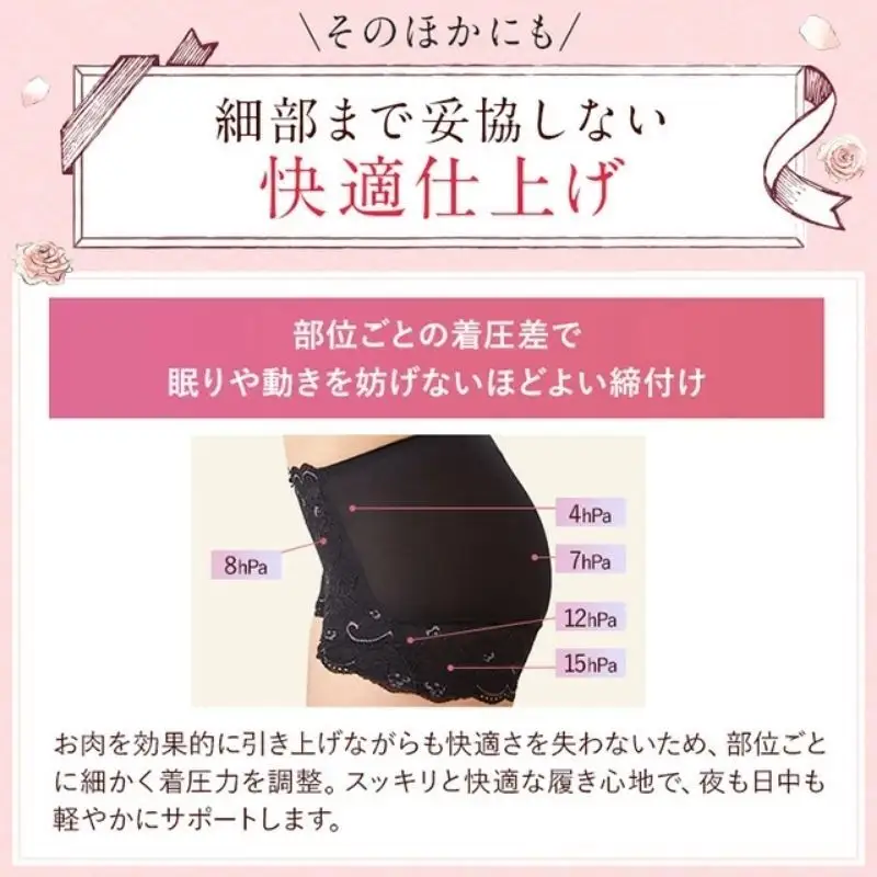 【単品】 LUNAナチュラルアップショーツ　ショーツ ヒップアップ 美尻 ヒップケア 贅肉 くびれ ヒップライン 補正 かわいい L：ダスティブラック