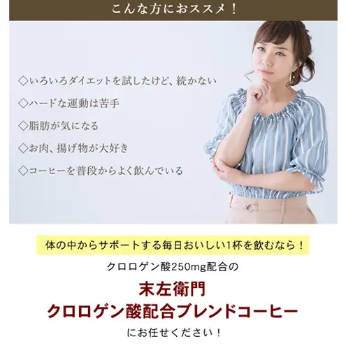 末左衛門 クロロゲン酸 250mg配合 ブレンドコーヒー 2g×30包 珈琲 ブレンドコーヒー 粉末 粉 ダイエット 個包装 分包 静岡 浜松市