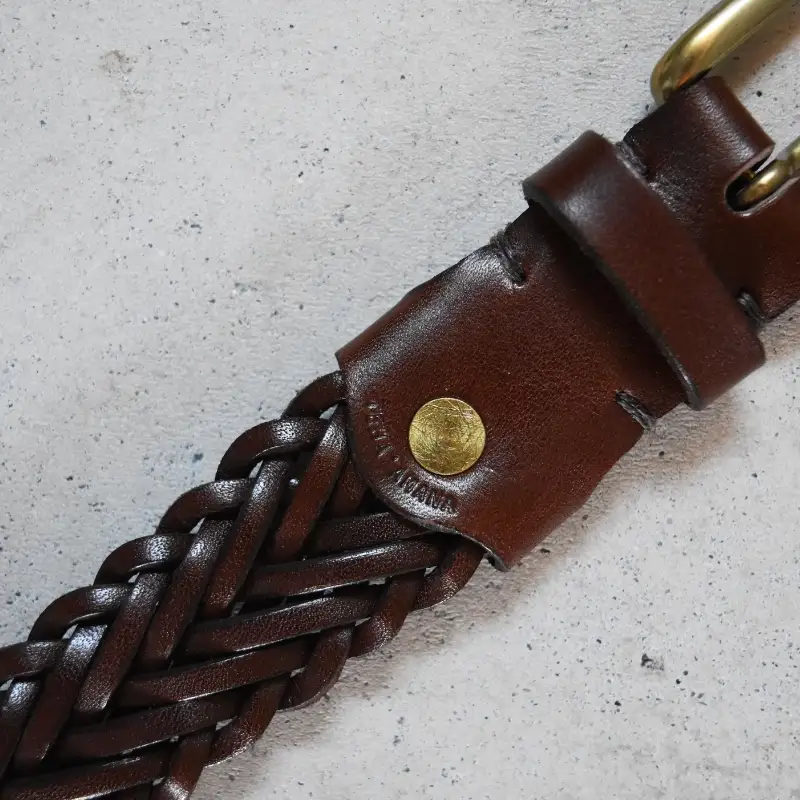 Teha’amana Mesh Belt 30mm メッシュベルト ダークブラウン ロングサイズ