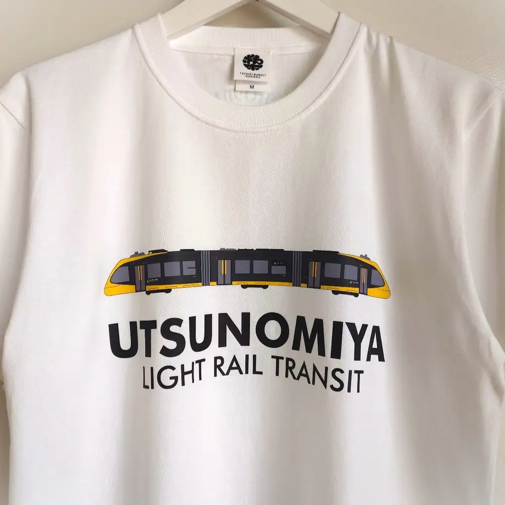 【宇都宮ライトレールコラボ】LRT車両ロゴデザインTシャツ | コラボ オリジナル 男女兼用 綿100% 栃木県 宇都宮市 トチギマーケット