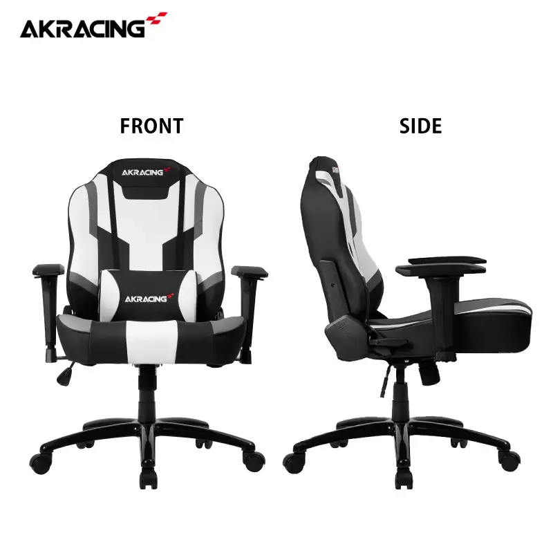 AKRacing MJ Grey エーケーレーシング ゲーミングチェア ローバックチェア（ランバーサポート付き）