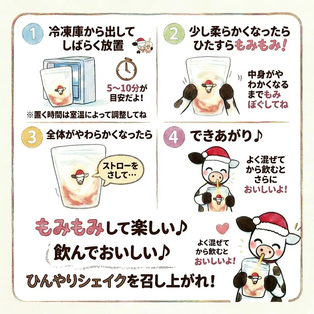 もみもみシェイク（ブルーベリー、いちご、チョコ、マンゴー）8個セット　【北海道アイス　十勝アイス　ソフトクリーム　広尾町　北海道　夢みるく】（AS0002）