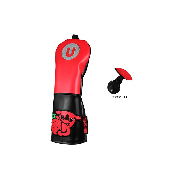 チーバくんヘッドカバーコレクションVol.1 RED×BLACK EDITION ユーティリティー用 ゴルフ ヘッドカバー 軽量 千葉市 千葉県