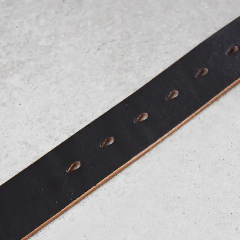 Teha’amana Copper Rivet Belt 35mm ベルト ブラック ロングサイズ