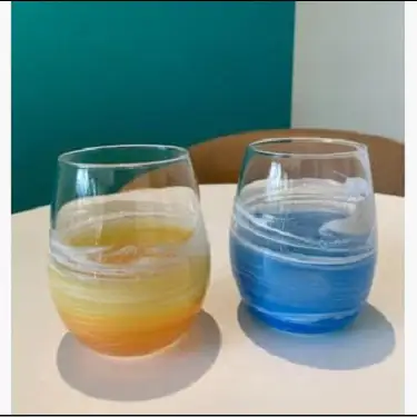 【福岡市】オーシャングラス 1個 330ml【ピンク系】