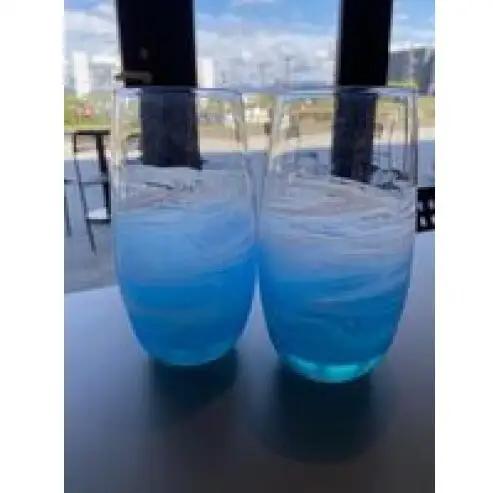 【福岡市】オーシャングラス 1個 420ml【ブルー系】