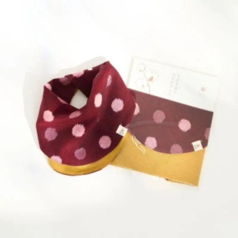 伝統工芸品“絣”を使った【スタイチーフ】《福岡市製造　by　TAKUMI Collection》【紅玉】 タクミコレクション 匠コレクション TAKUMI Collection