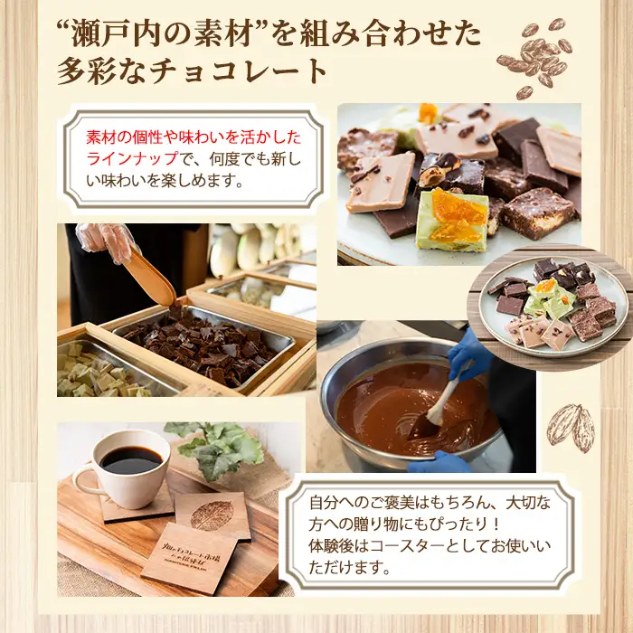 ＜数量限定＞畑のチョコレート市場体験チケット(1枚/1回分) スイーツ クラフトチョコレート 詰め合わせ ギフト 観光 【man372】【サニーサイド】