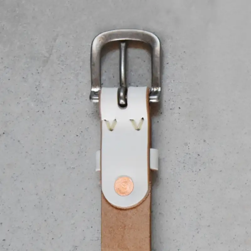 Teha'amana Copper Rivet Belt 25mm ベルト ブラック ショートサイズ