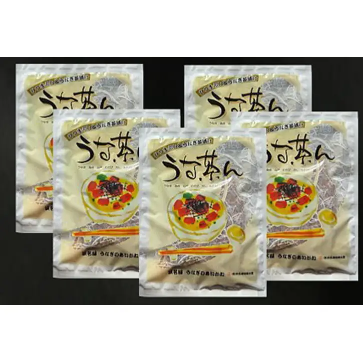 浜名湖うなぎのあいかね 「うな茶ん」 ひつまぶし＆うなぎ茶漬け 5人前  うなぎ蒲焼（約70g×5)　たれ、うなぎ茶漬けのだし、わさび、のり、ねぎ付き【配送不可：離島】