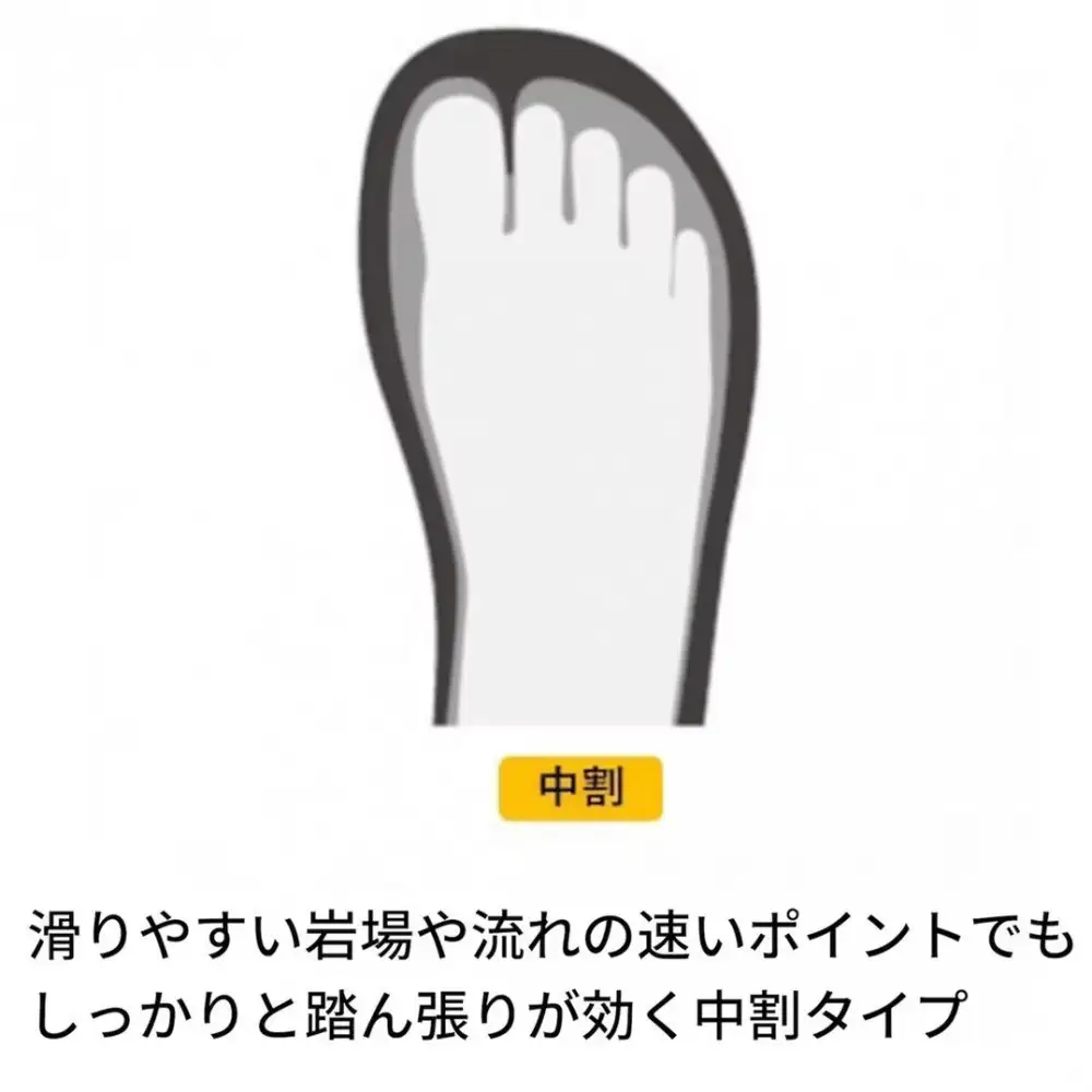 鮎タビ（中割）（フェルトソール）FP-5785＜カラー：ブラック×ブラック　サイズ：S   24.0-24.5cm＞