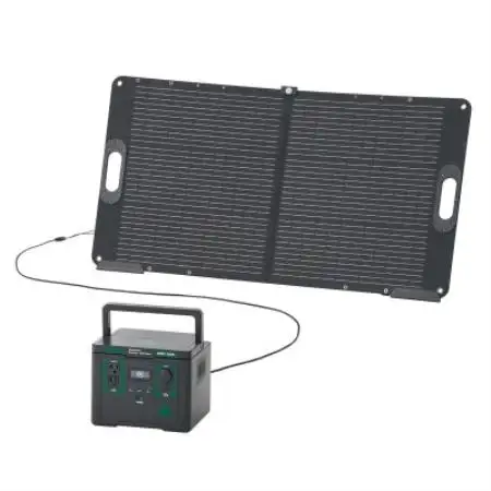 エレキャン・パワーソーラーパネル(100W)アウトドアはもちろん防災用品として!　74175120【1753535】