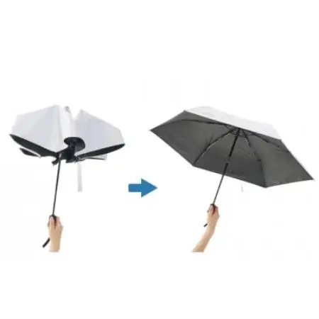 ソーラーブロック日傘・オートコンパクト　M(晴雨兼用) 通勤でも使えるアウトドア日傘81336747【1754267】