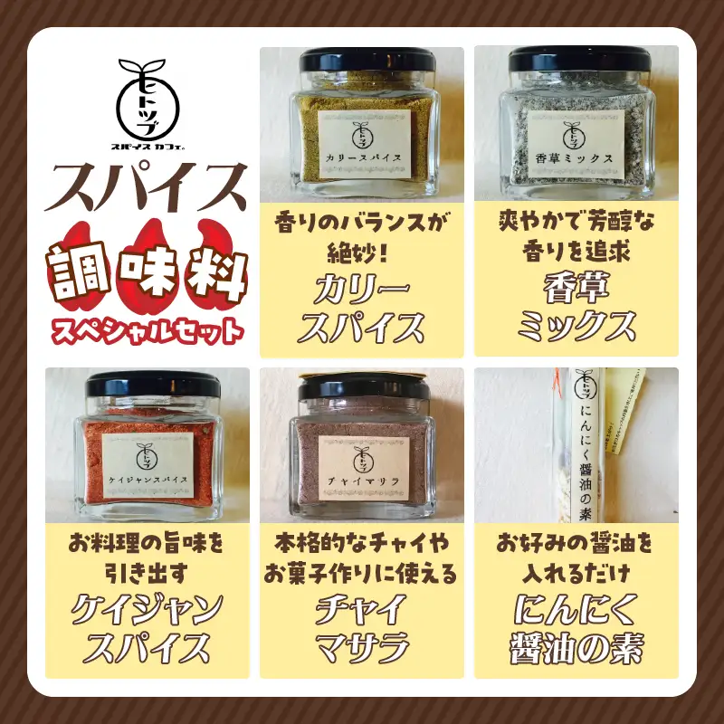 ヒトツブ特製 スパイス 調味料 スペシャル セット 香辛料 カリースパイス_BC143-26