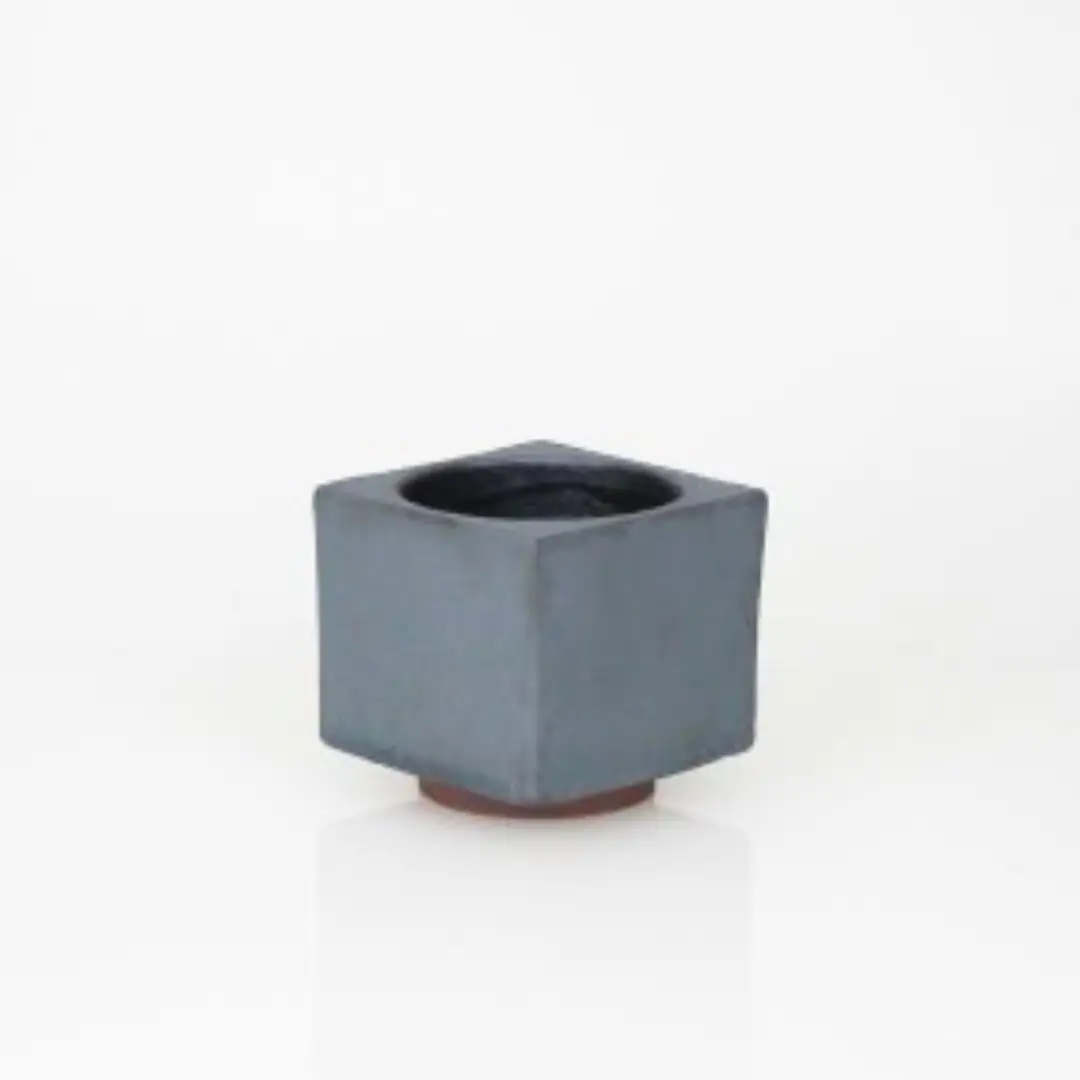 【安田瓦】 MYK FLOWER POT-rin S／kaku 凛 瓦花器 丸三安田瓦工業 花器 植木鉢うえきばち フラワーポット プランター プラントポット 鉢 ガーデニング 花 アレンジメント 鉢 陶器 インテリア ブランド 伝統 新潟県 阿賀野市 1M33031