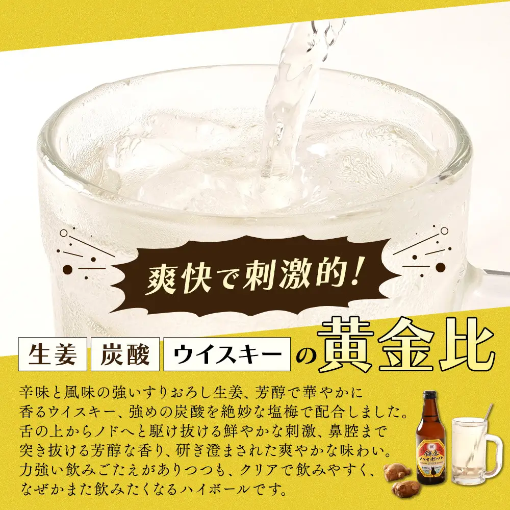 鎌倉ハイボール GINGER ３本　SHONANGOLD ３本