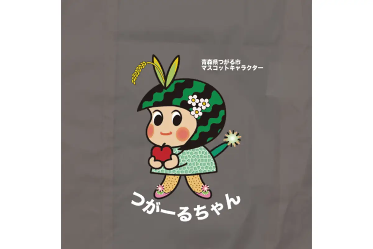 つがーるちゃんオリジナルエコバッグ(グレー) [1045]