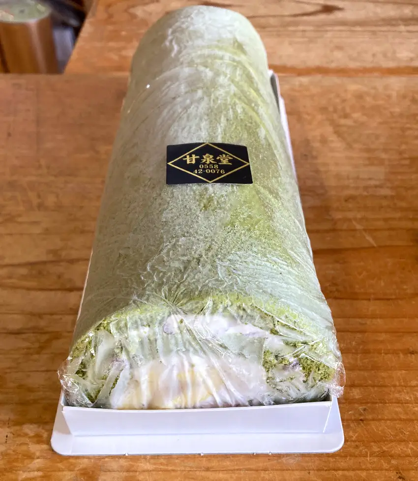 松崎町老舗お菓子処「甘泉堂」の手作りシューロール･抹茶ロールケーキセット　　2本 ロール ケーキ 栗 抹茶 小豆 生クリーム お菓子 洋菓子 スイーツ デザート おやつ 手造り 誕生日 手土産 お土産 プチギフト 静岡県  伊豆 松崎