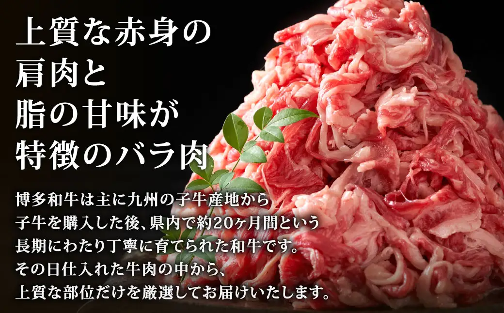 【 訳あり 】 【 A4～A5ランク 】 博多和牛 切り落とし 約250g お肉 肉 ニク にく 牛肉 牛 和牛 赤身 肩肉 バラ肉 脂 小分け 包装 国産 福岡県産 冷凍