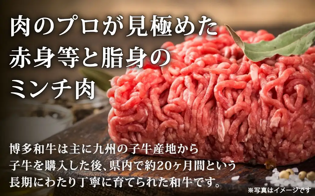 博多和牛ミンチ 【 訳あり 】 約600g （ 300g × 2 ） お肉 肉 ニク にく 牛肉 牛 黒毛和牛 和牛 ミンチ肉 挽肉 国産 福岡県産 パック詰め パック 冷凍