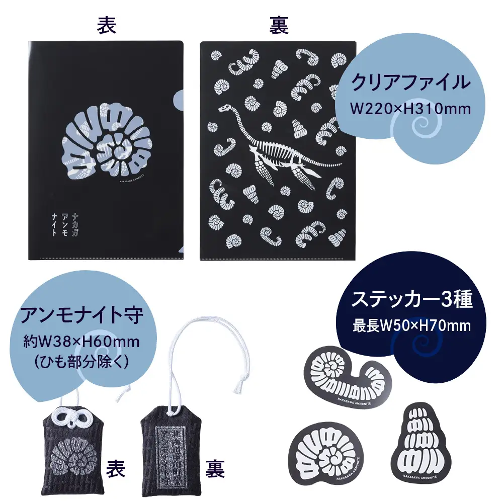 ナカガワアンモナイトグッズ　コンプリートボックス