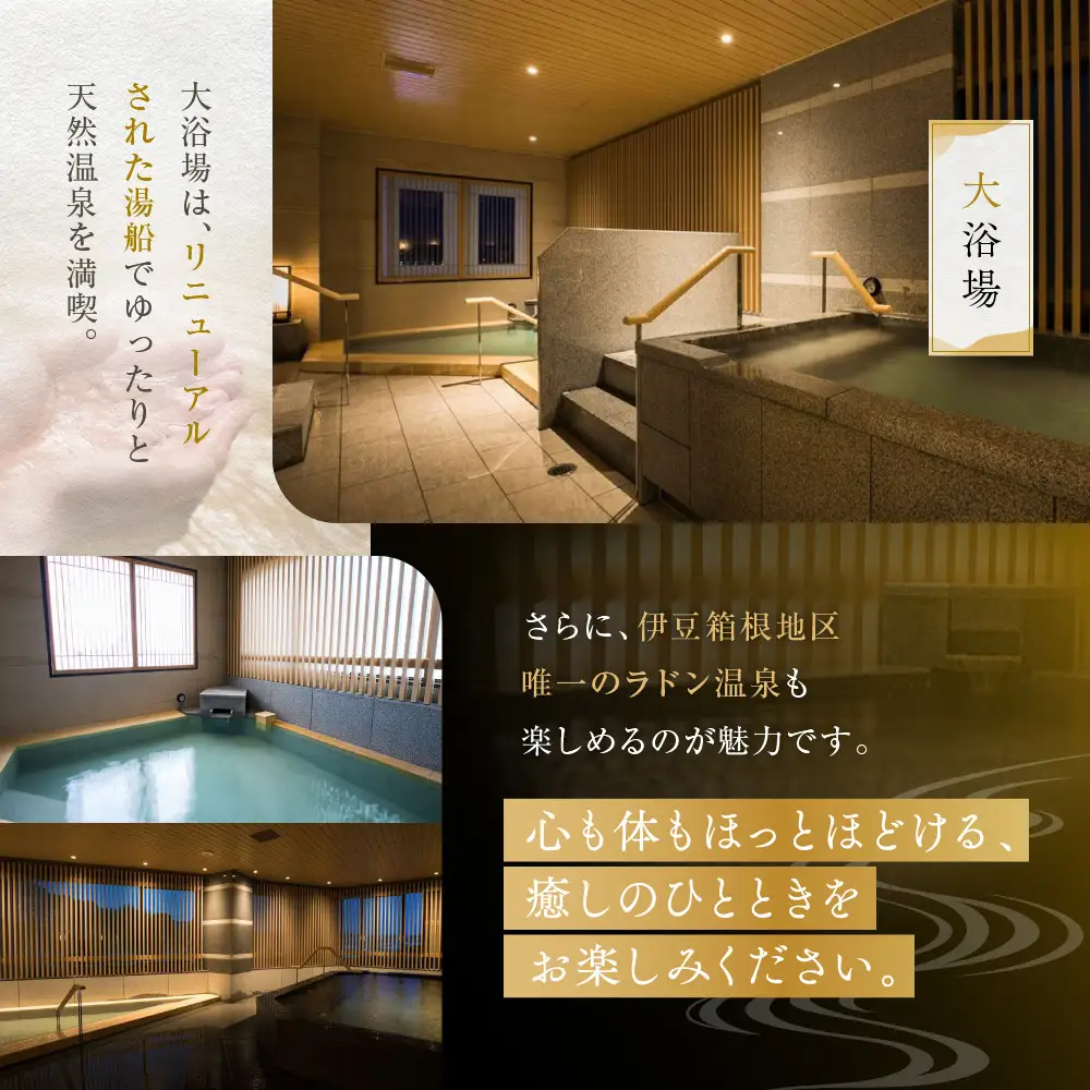 ホテル城山　日帰り温泉 | 湯河原町 旅館 ラドン温泉 天然温泉 露天風呂 観光 休日 