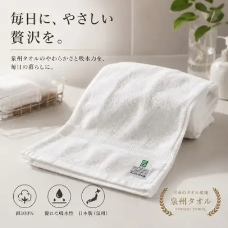 泉州タオル ホテルカラー フェイスタオル5枚セット【1753922】