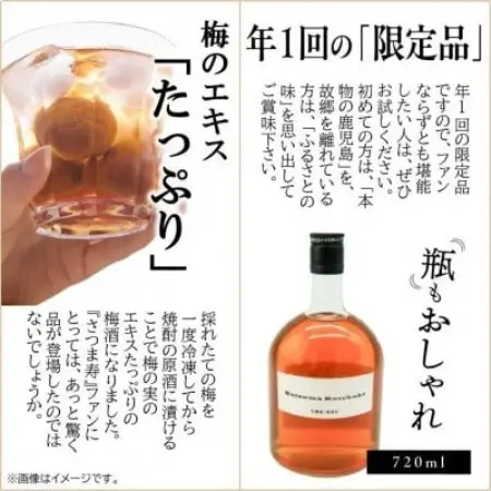 【数量限定】尾込商店「さつま寿 梅酒」720ml×1本【1758801】