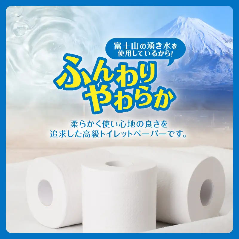 2倍巻き トイレットペーパー 「エコロジー」 ダブル 48ロール ベビーローズの香り 消臭 柔らかい 長巻き 長持ち 防災 備蓄 再生紙 日用品 生活用品 富士市 [sf002-635]