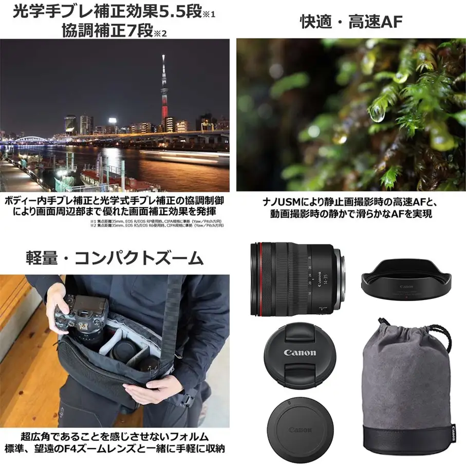 【Canon】 キヤノン 交換レンズ RF14-35mm F4 L IS USM カメラ レンズ_0063C
