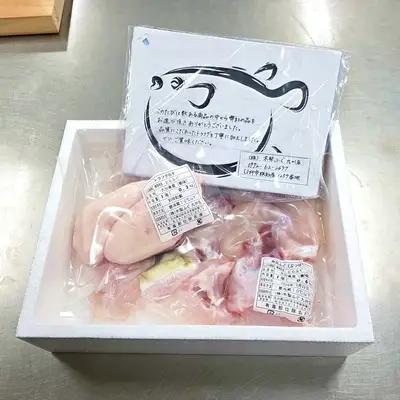【12月下旬～】とらふぐ贅沢ぶつ切り（約600g）＋白子（約200g）