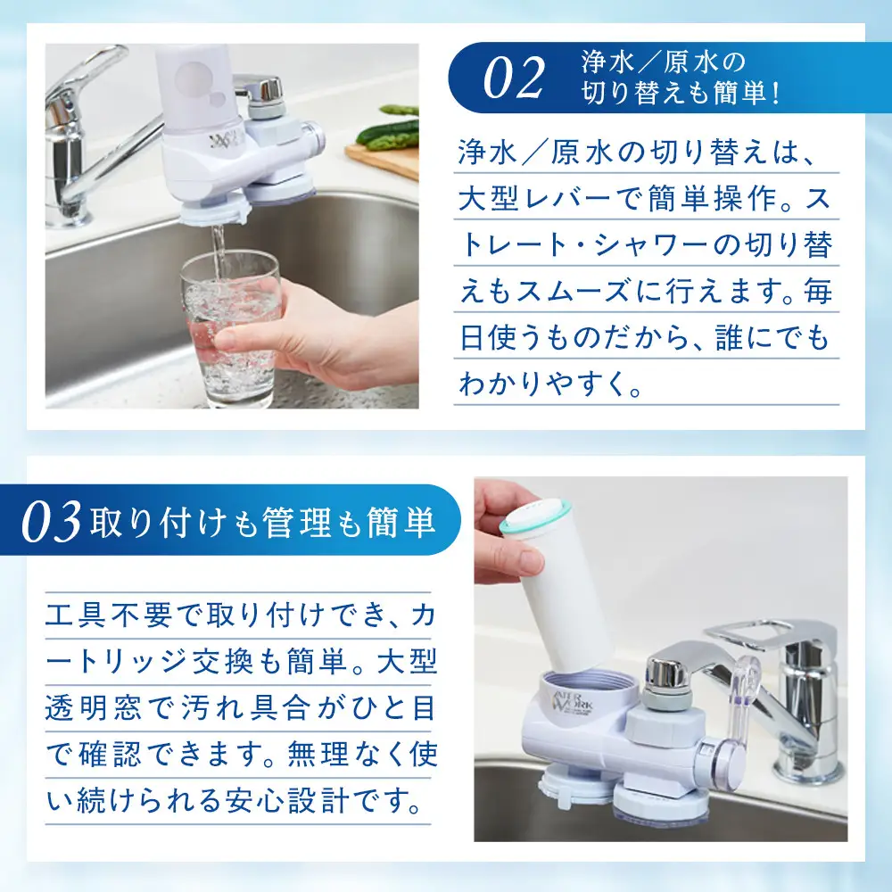 浄水器ウォーターワーク【浄水器 高性能 おいしい水 暮らし 快適】