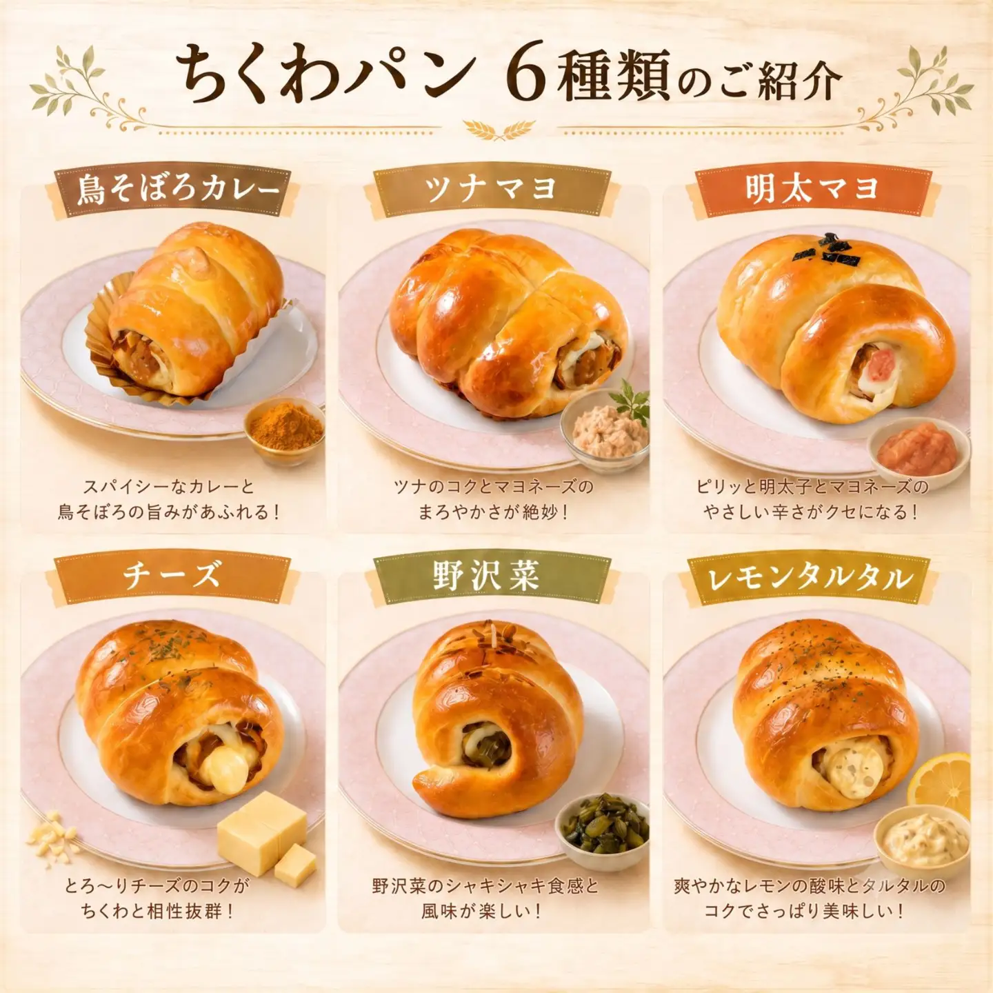 ちくわパンおまかせセット 8個 トンボカフェ [58212620]