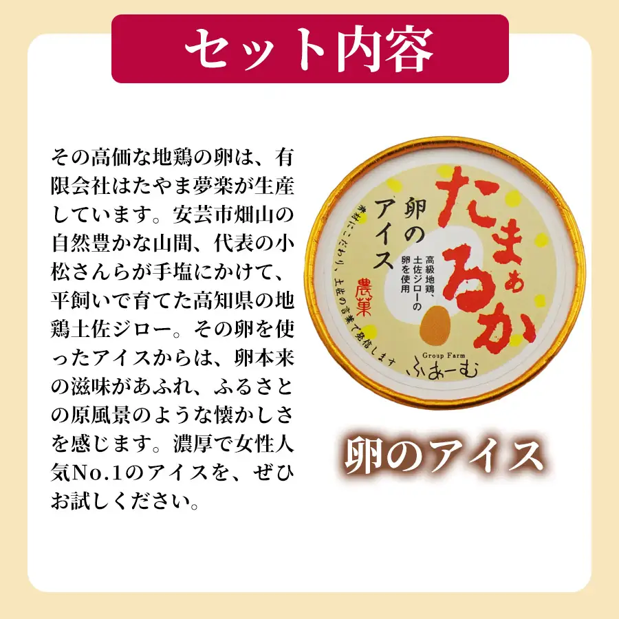 卵のアイス 6個 × 6回定期便 アイスクリーム 【アイス】