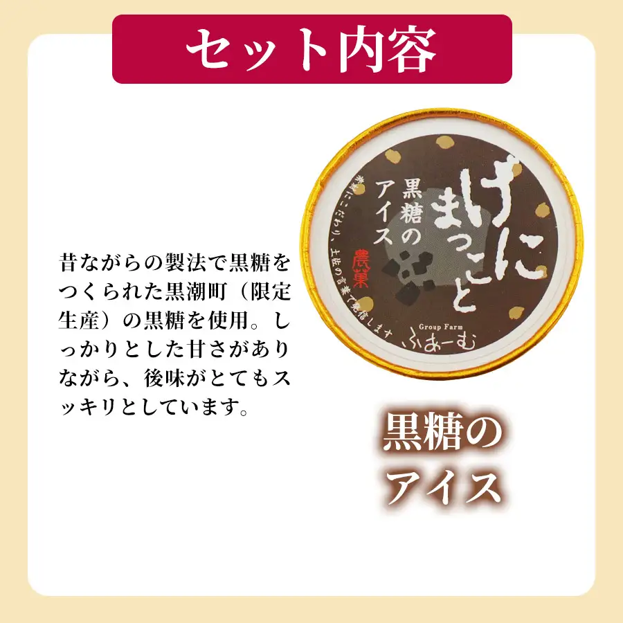 黒糖 アイス 100ml×10個 アイスクリーム アイス 【アイス】