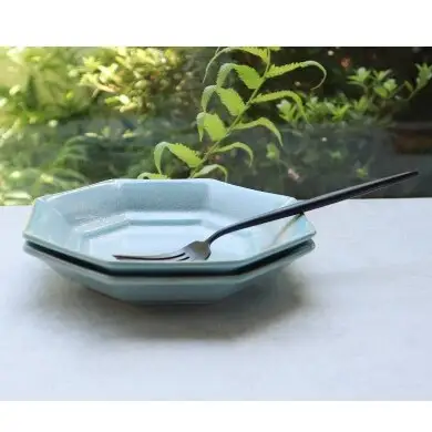 New まるふくオリジナル 有田焼 Nuance Plate 2枚セット【まるふく】食器 和食器 器 うつわ 皿 取皿 デザート皿 aq133