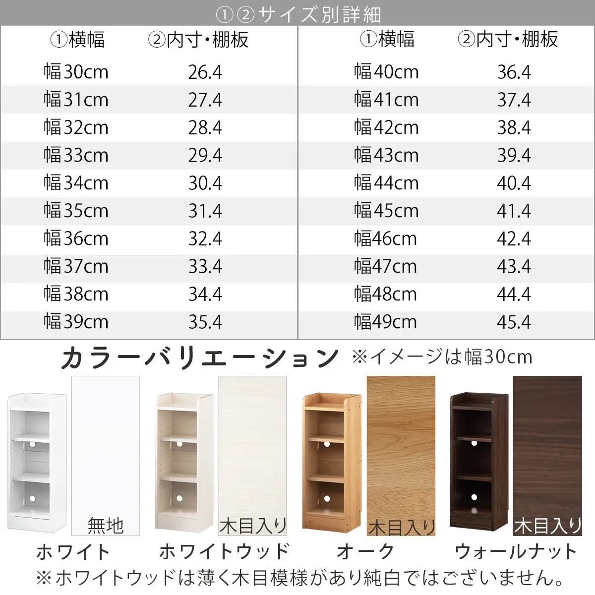 【完成品でお届け】オーダーカウンター下収納 オープンタイプ〔幅49cm〕（ホワイト）カウンター下収納 薄型 約 奥行22cm 高さ80cm チェスト オープンラック ロータイプ 収納 木製 スリム KKANRA945148-49-WH