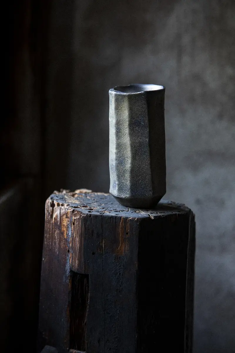“ hikiZAN ”Premium Titanium Sake Vessel 3rd model【 日本酒 酒器 茨城県 日立市 】